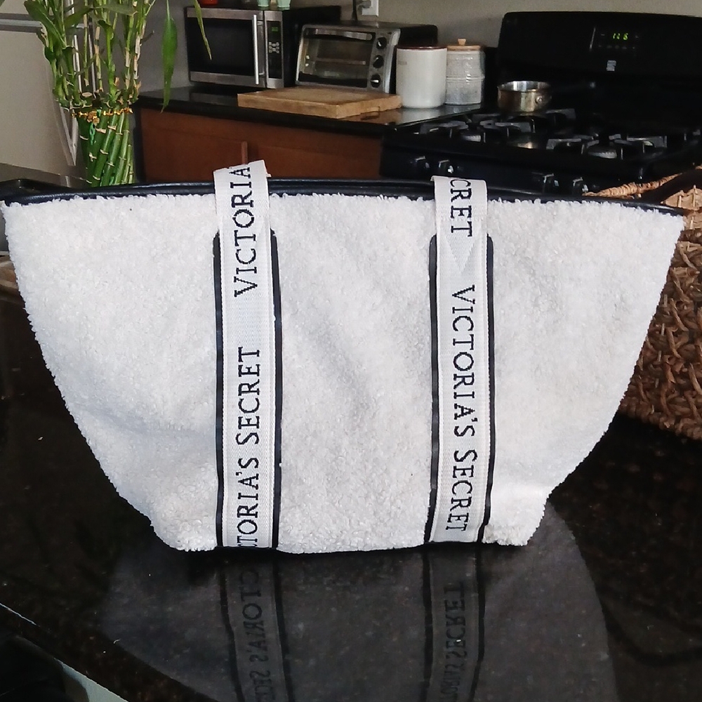 Victoria's Secret White and Black Tote